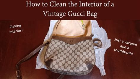 how to clean the inside of my gucci purse|how to clean gucci leather bag.